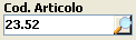 Impostazione codice articolo.