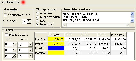 Dati generali.