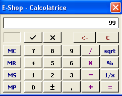 Calcolatrice.