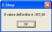 Valorizzazione Ordine.