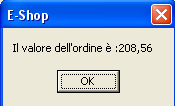 Valore Ordine.
