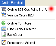 Accesso ordine B2B.