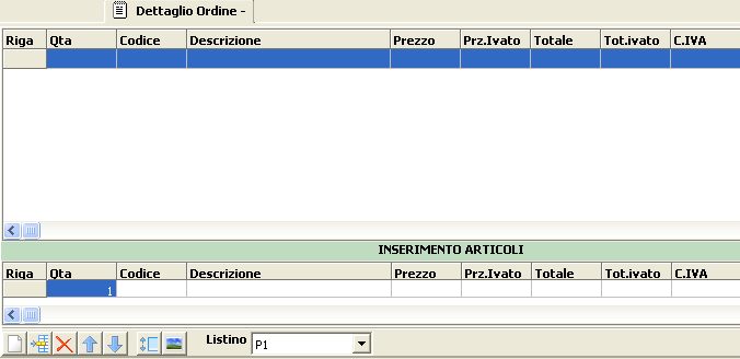 Dettaglio ordine.