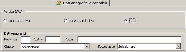 Dati Anagrafici e Contabili.