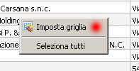 Impostazione Griglia.
